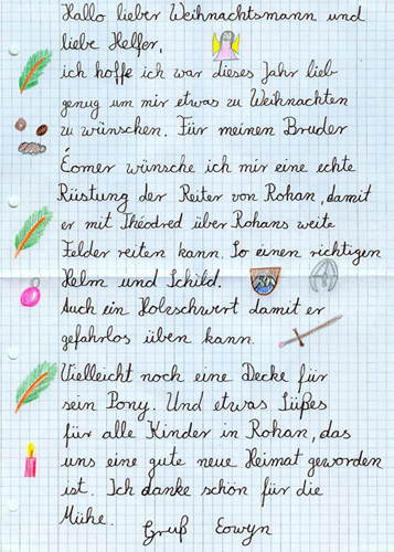 Wunschzettel von Éowyn