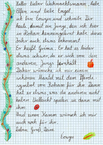 Wunschzettel von Éowyn