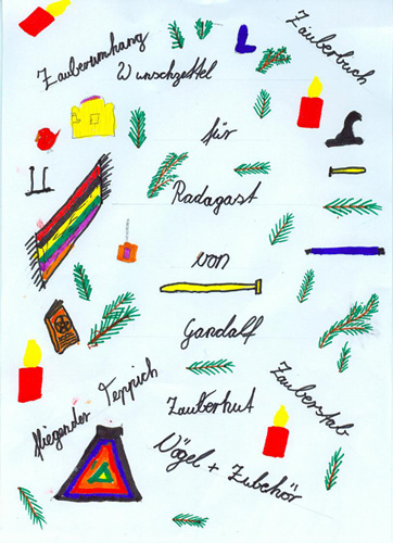 Wunschzettel von Gandalf
